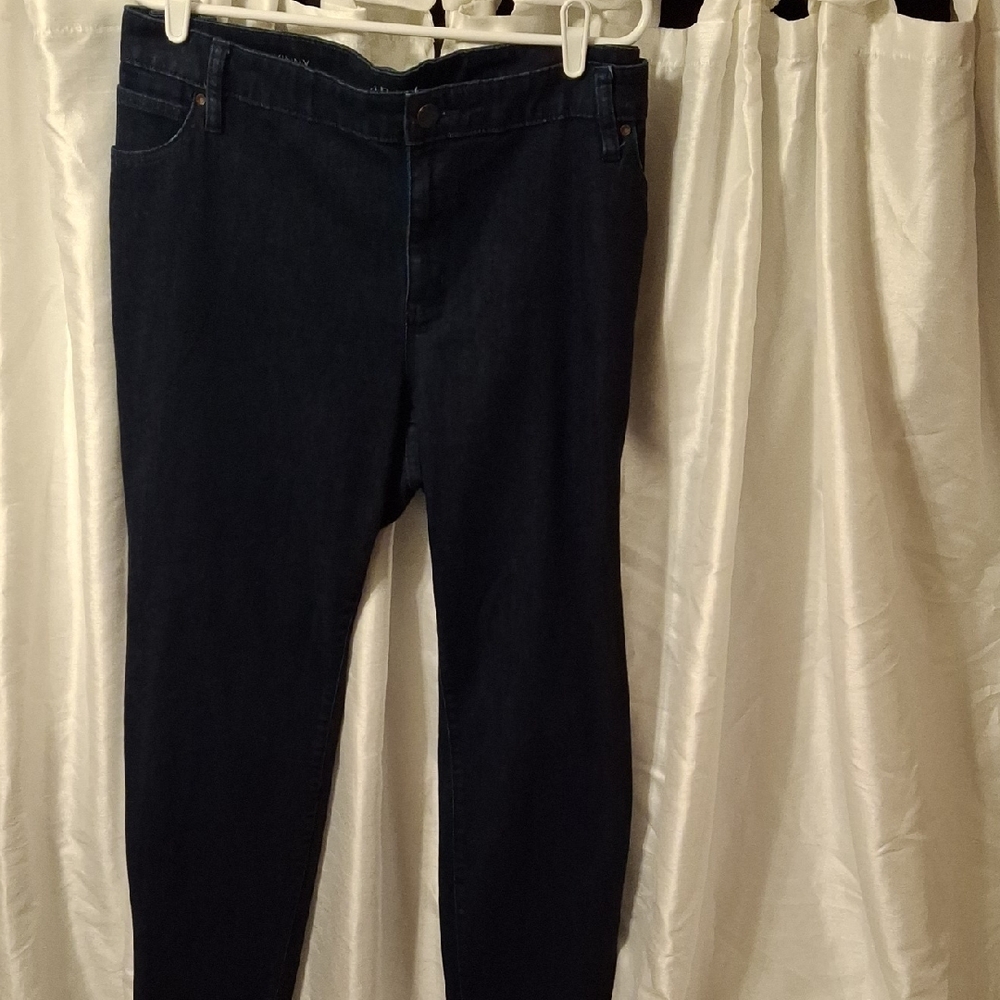 a.n.a Women's Deep Indigo Skinny Jeans 22W